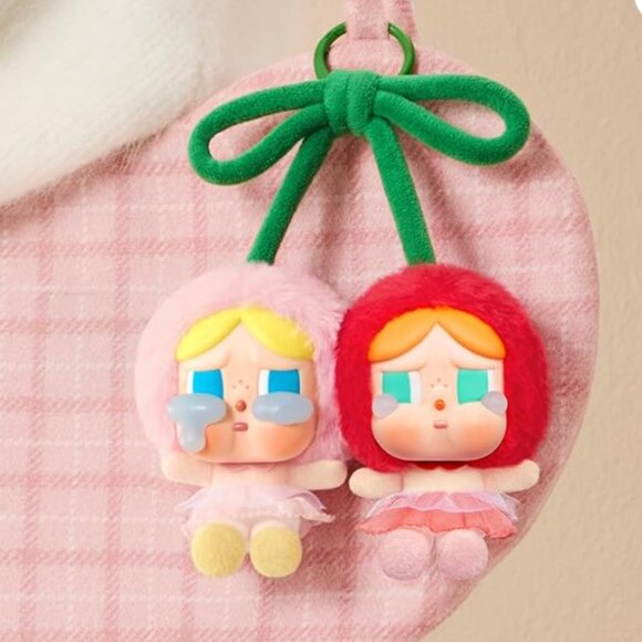 POP MART Other - CRYBABY Crying For Love Series-Vinyl Plush Hanging Card (Love You Cherry Much)